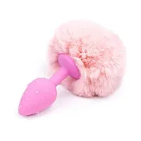 Plug Anal de Silicona Colita de Peluche